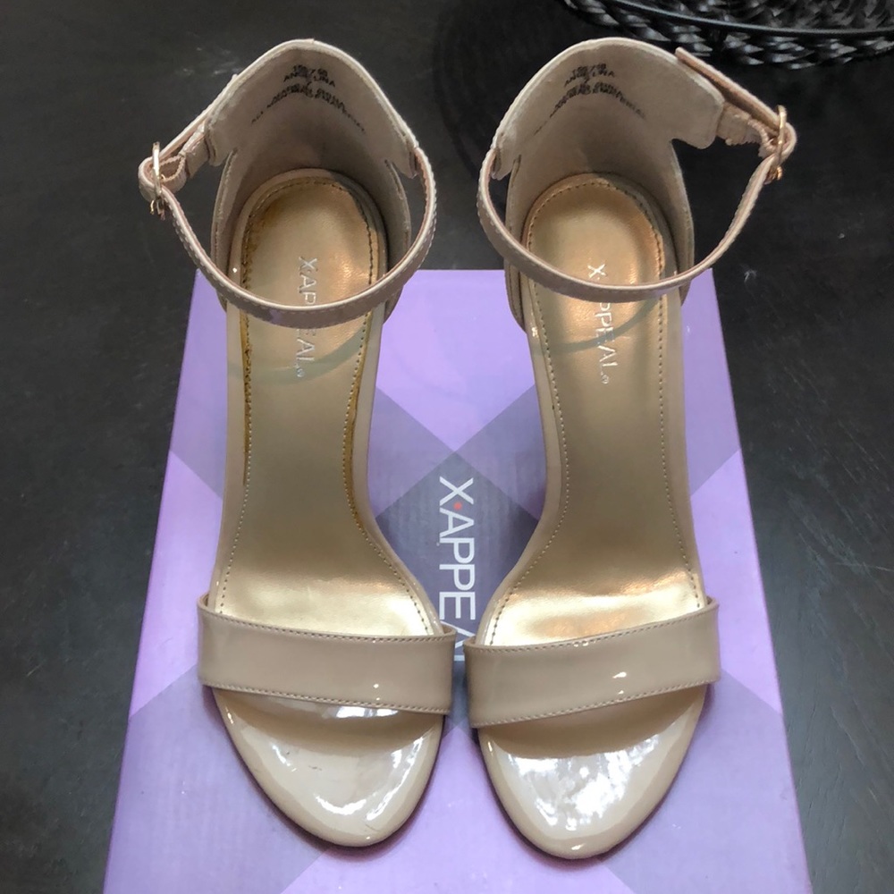 Nude high heels